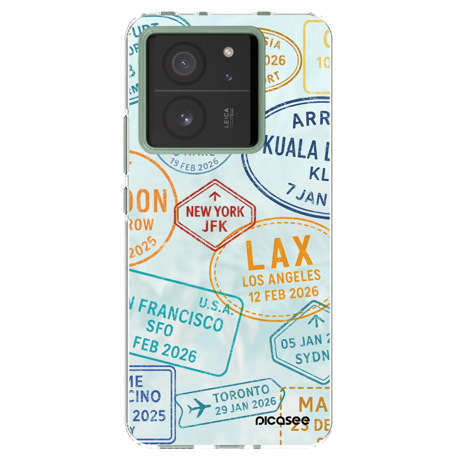 Picasee Xiaomi 13T Pro Hülle - Transparentes Silikon - PASSPORT EDITION