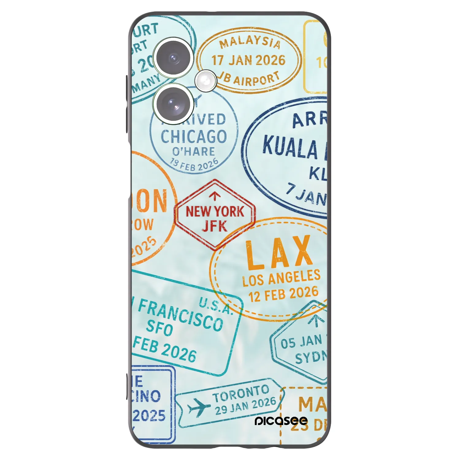 Picasee Motorola Moto G54 5G Hülle - Schwarzes Silikon - PASSPORT EDITION