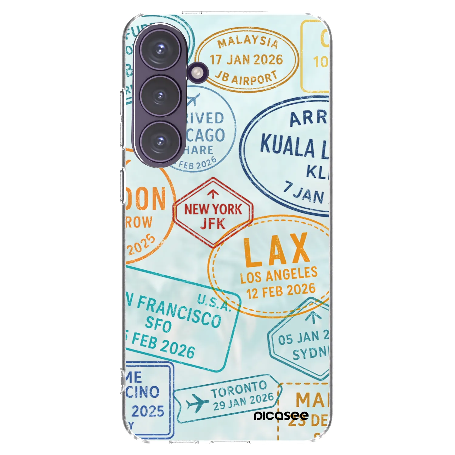 Picasee Samsung Galaxy S24+ S926B 5G Hülle - Transparentes Silikon - PASSPORT EDITION