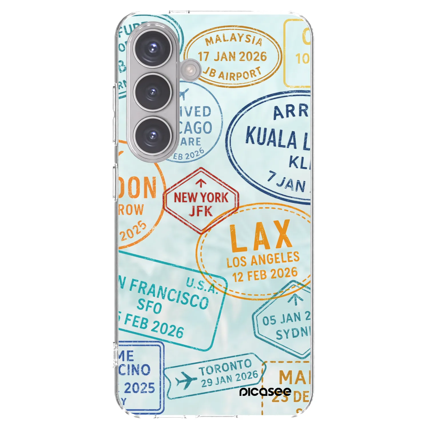 Picasee Samsung Galaxy S24 S921B 5G Hülle - Transparentes Silikon - PASSPORT EDITION