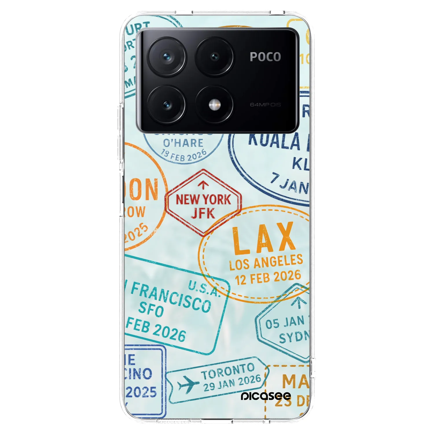 Picasee Xiaomi Poco X6 Pro Hülle - Transparentes Silikon - PASSPORT EDITION