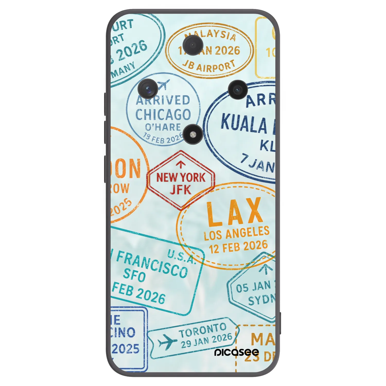 Picasee Honor Magic6 Lite 5G Hülle - Schwarzes Silikon - PASSPORT EDITION