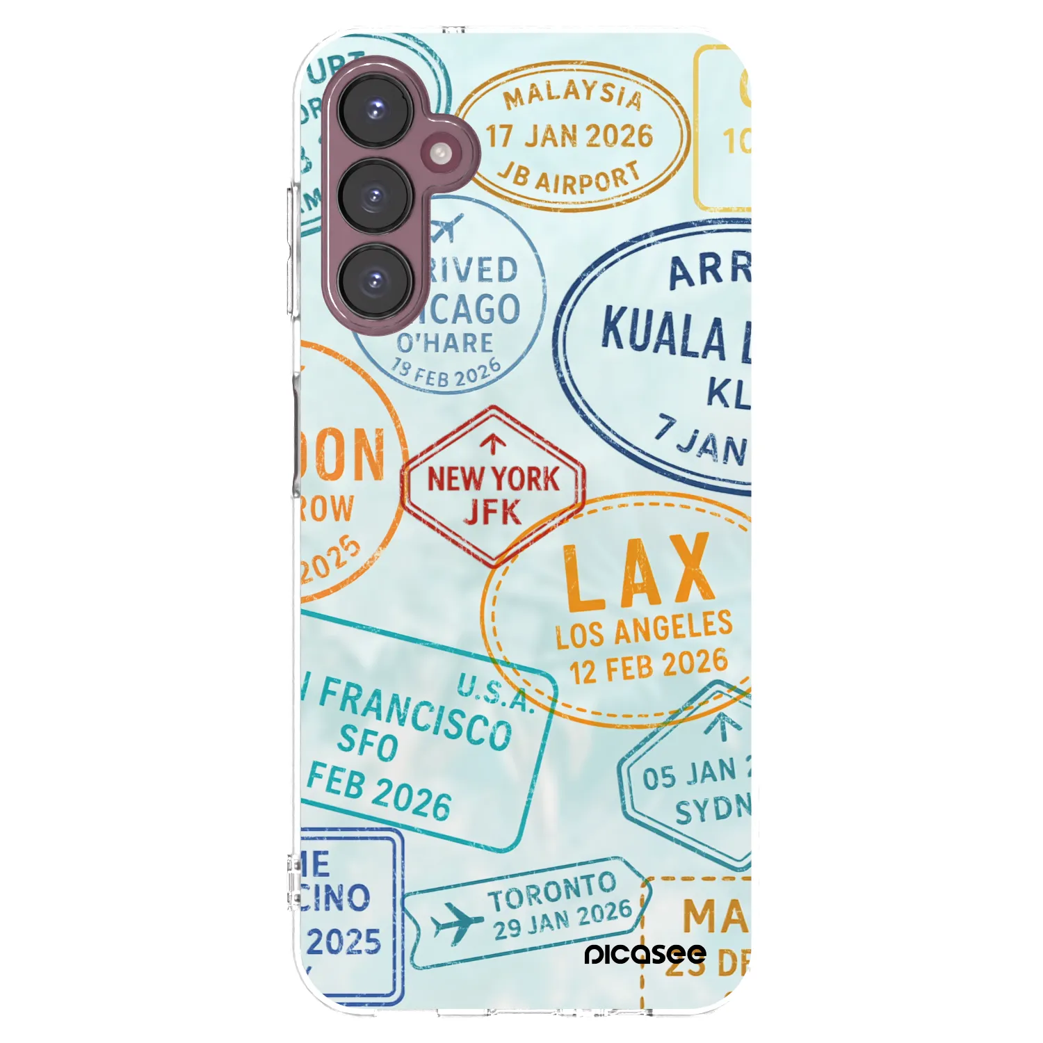 Picasee Samsung Galaxy A05s A057G Hülle - Transparentes Silikon - PASSPORT EDITION