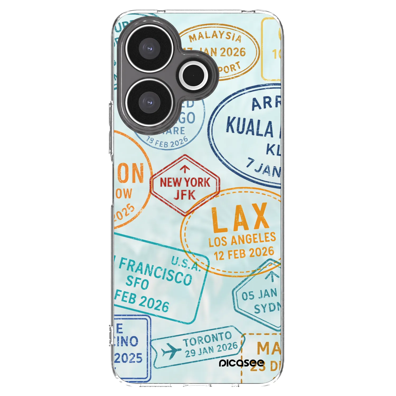 Picasee Xiaomi Redmi 13 4G Hülle - Transparentes Silikon - PASSPORT EDITION
