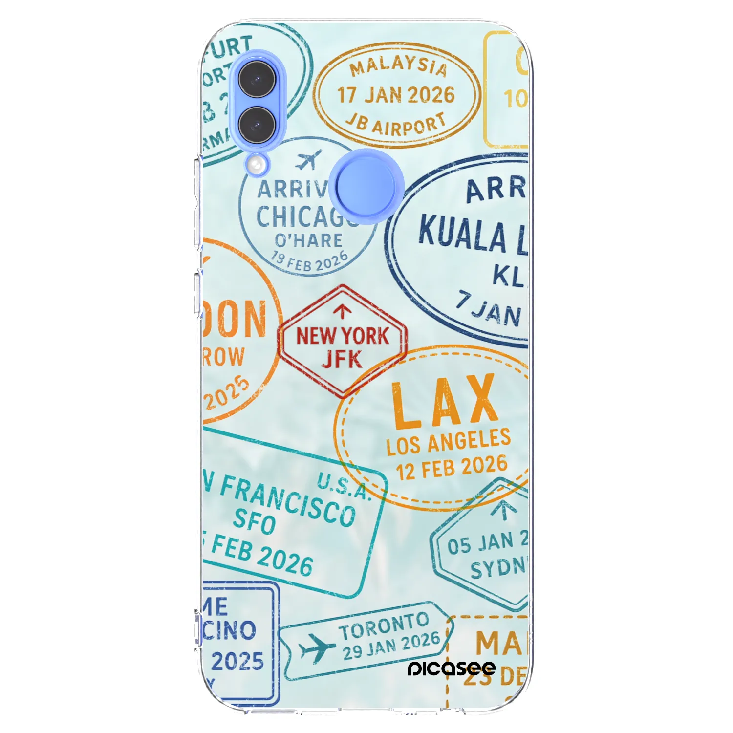 Picasee Huawei P Smart 2019 Hülle - Transparentes Silikon - PASSPORT EDITION