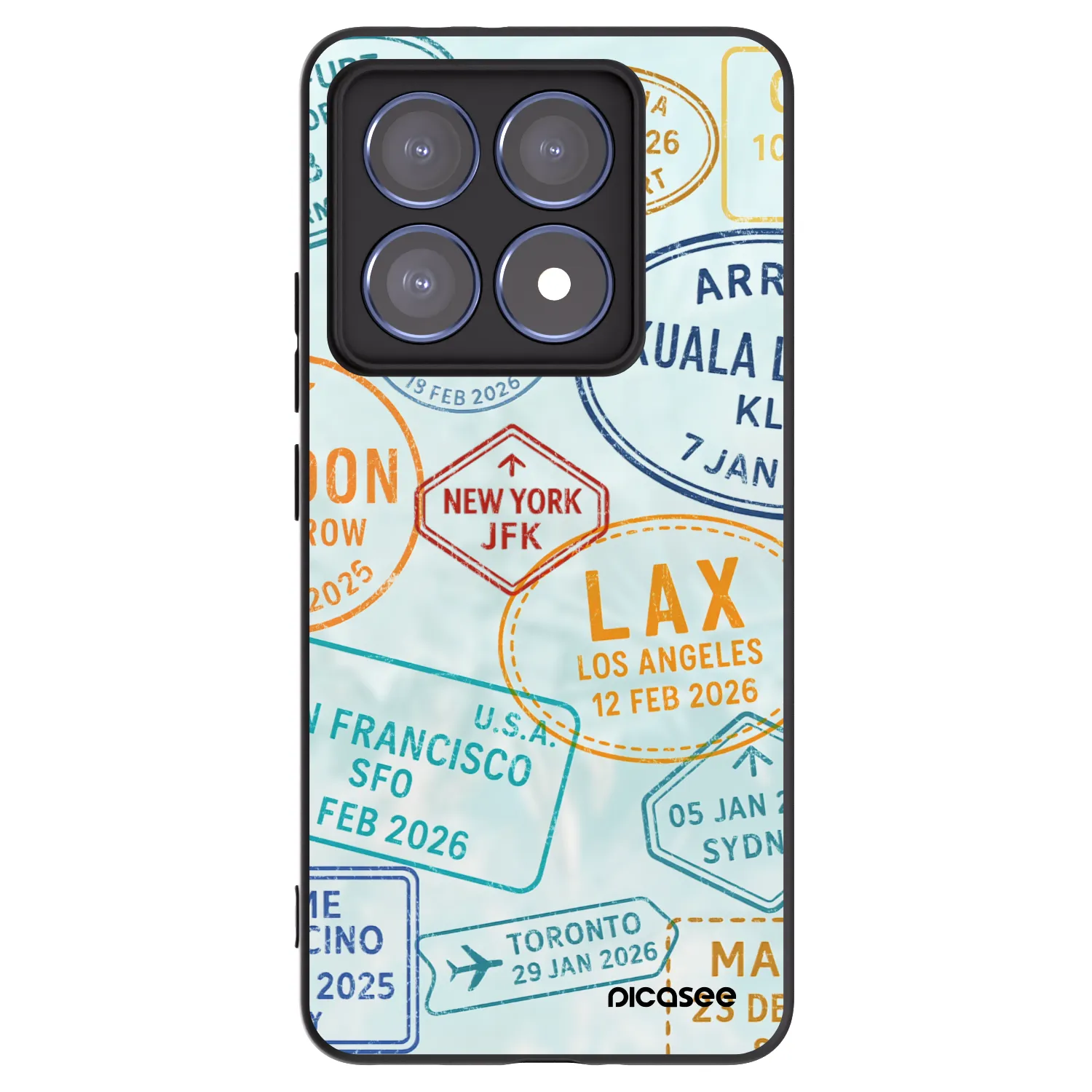 Picasee Xiaomi 14T Pro Hülle - Schwarzes Silikon - PASSPORT EDITION