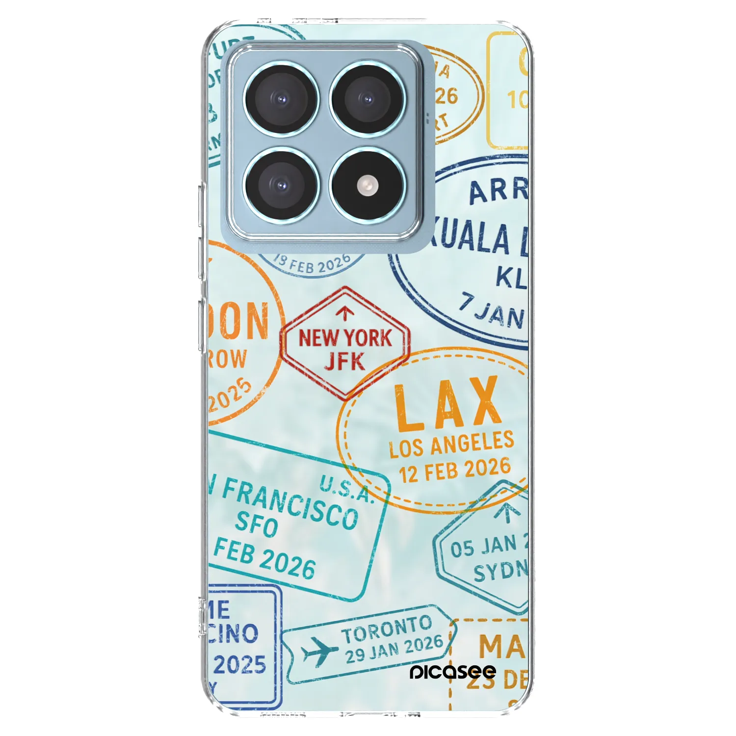 Picasee Xiaomi 14T Pro Hülle - Transparentes Silikon - PASSPORT EDITION