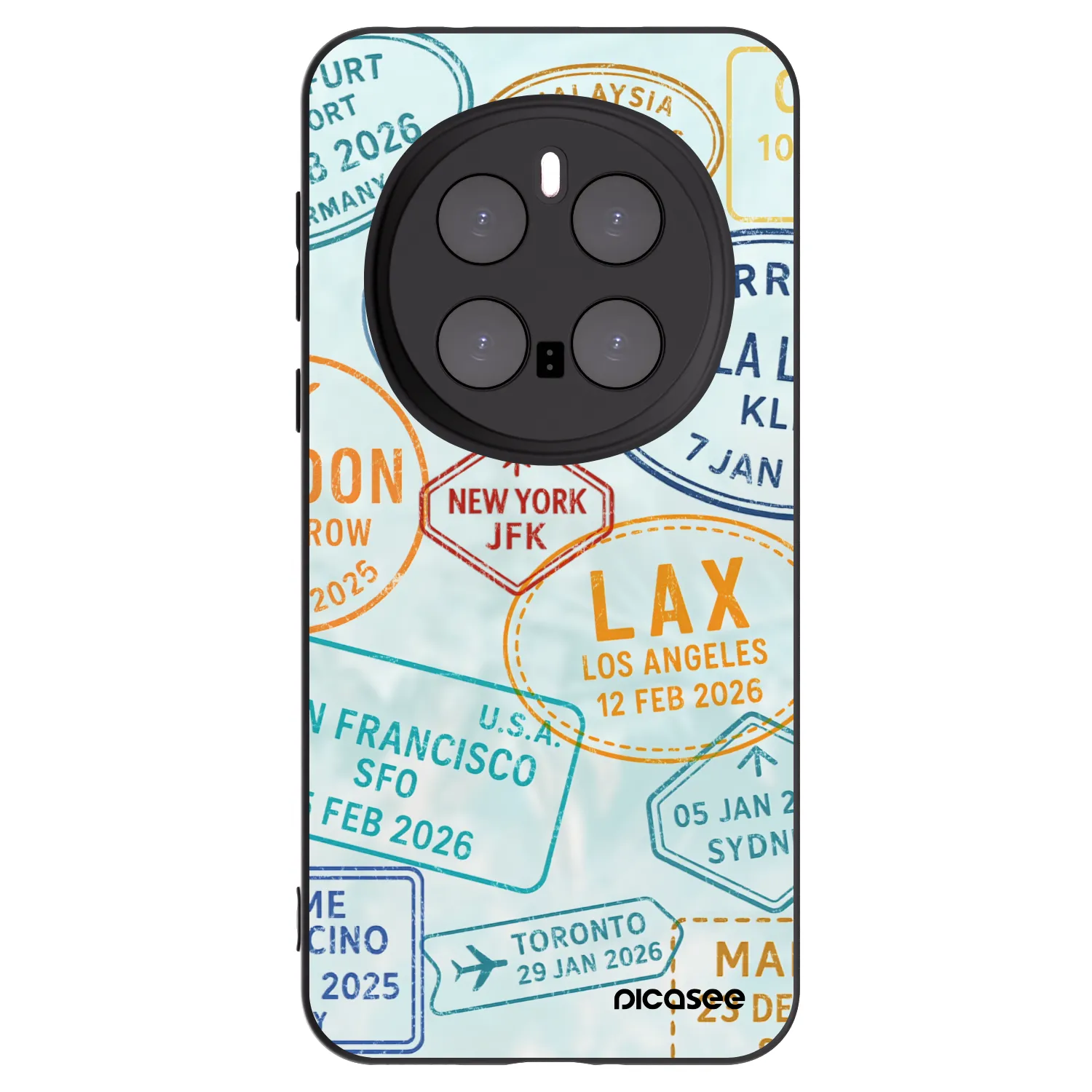 Picasee Honor Magic7 Pro 5G Hülle - Schwarzes Silikon - PASSPORT EDITION