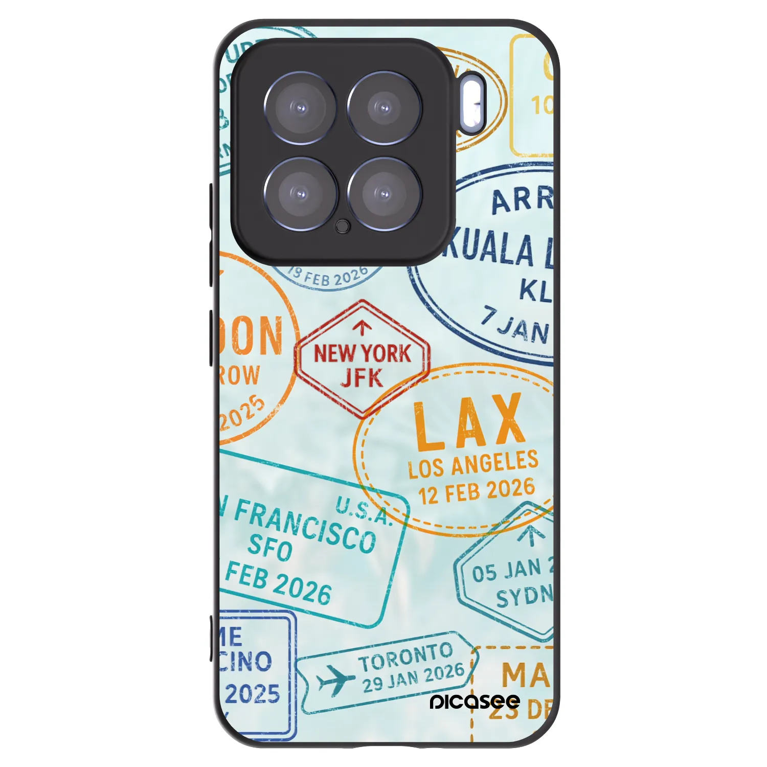 Picasee Xiaomi 15 Hülle - Schwarzes Silikon - PASSPORT EDITION