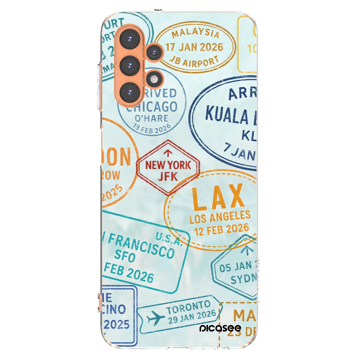 Picasee Samsung Galaxy A13 5G Hülle - Transparentes Silikon - PASSPORT EDITION