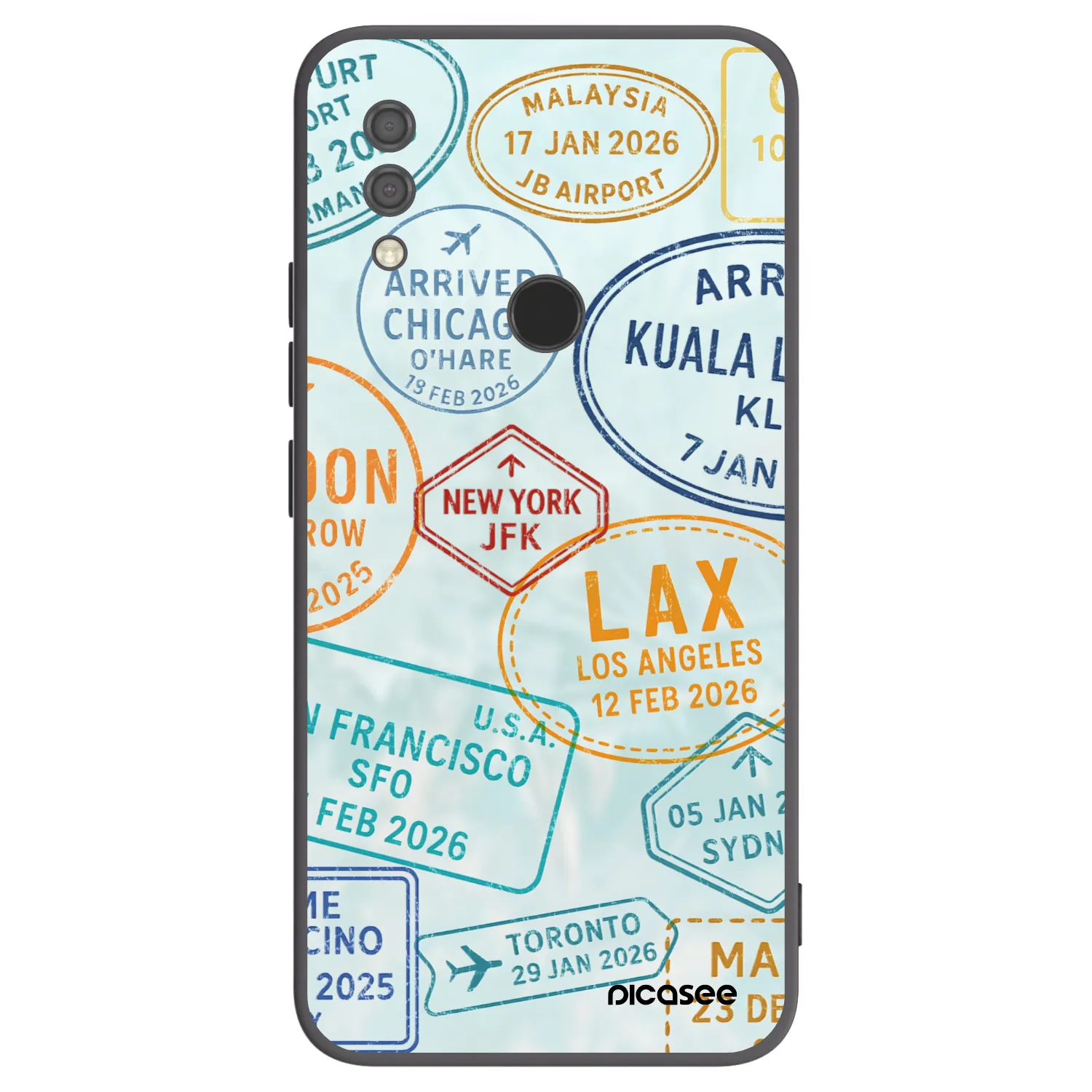 Picasee Xiaomi Redmi 7 Hülle - Schwarzes Silikon - PASSPORT EDITION
