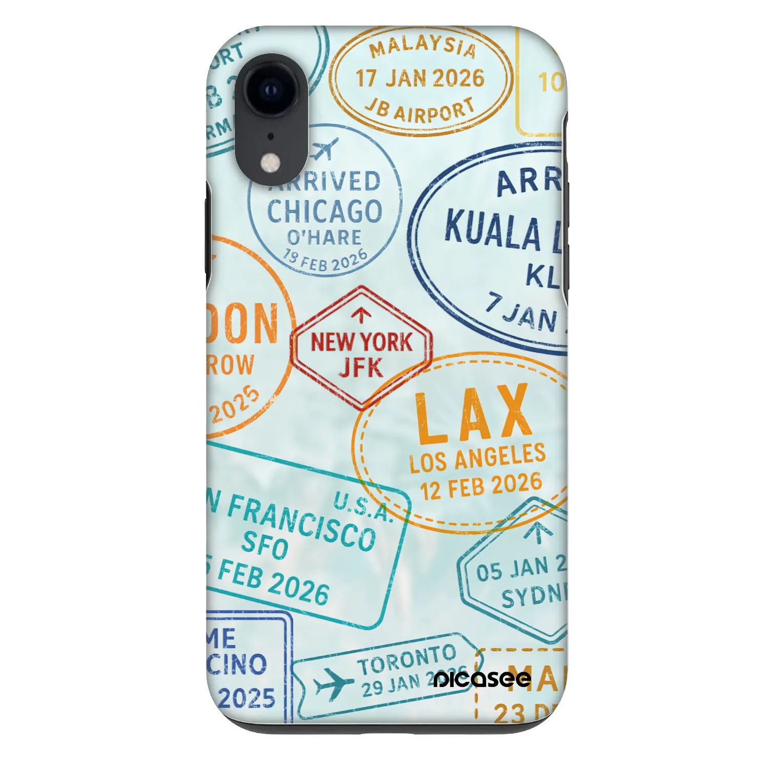 Picasee Fashion Case für Apple iPhone XR - PASSPORT EDITION