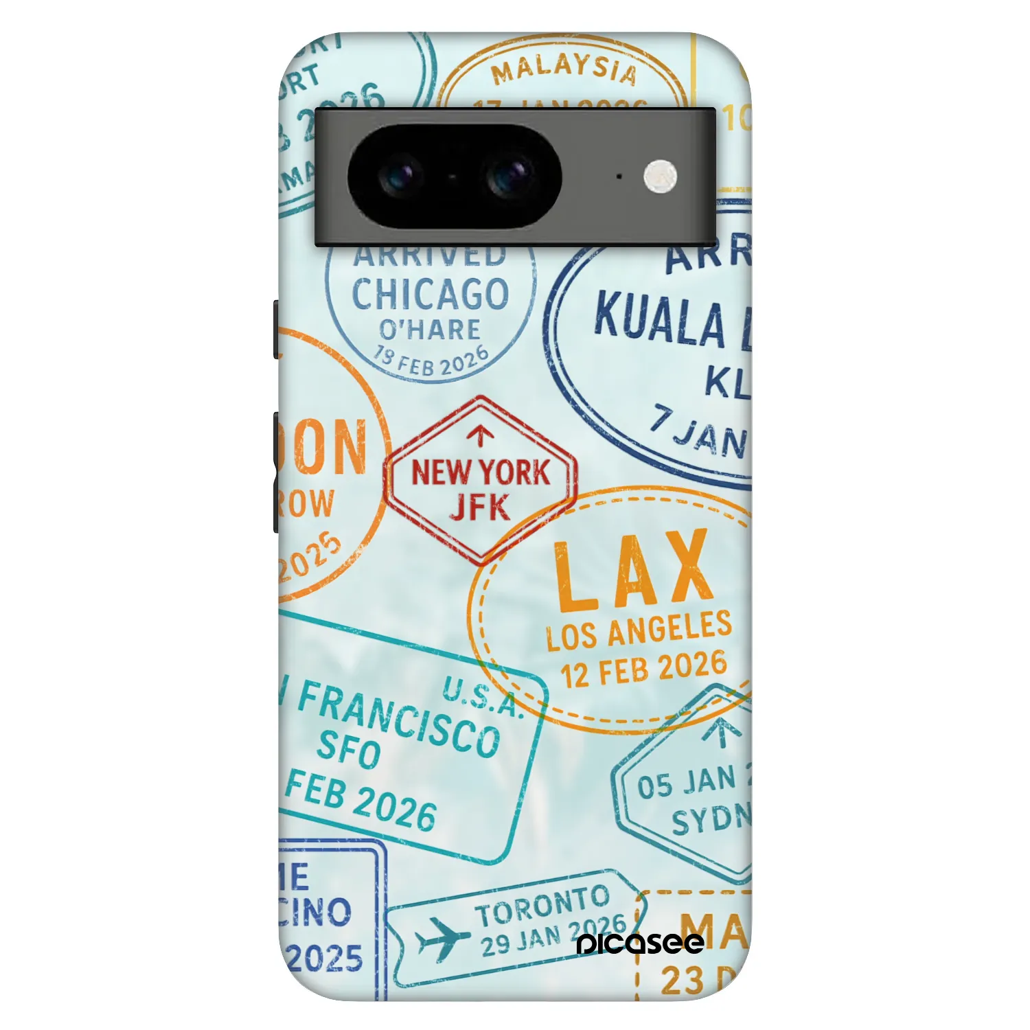 Picasee Fashion Case für Google Pixel 8 Pro - PASSPORT EDITION