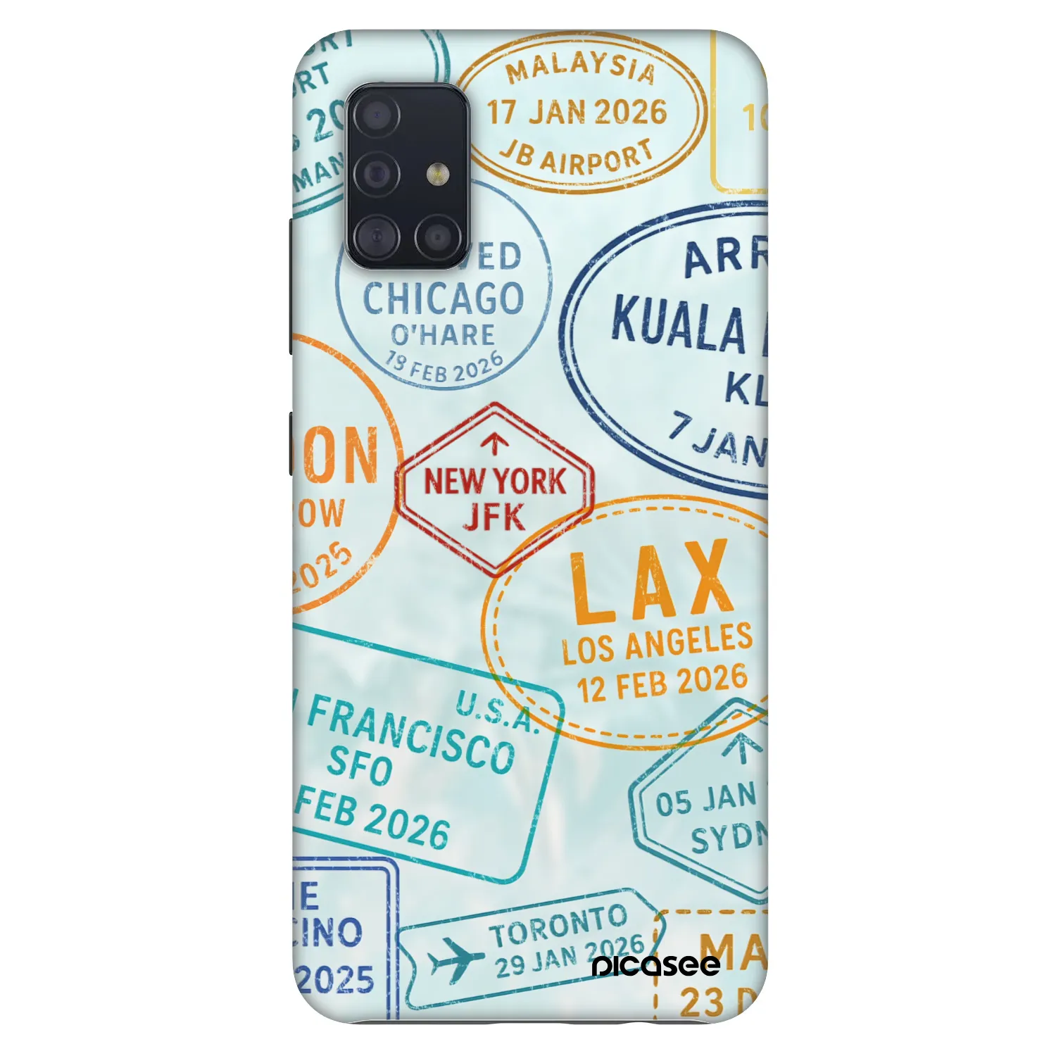 Picasee Fashion Case für Samsung Galaxy A51 A515F - PASSPORT EDITION