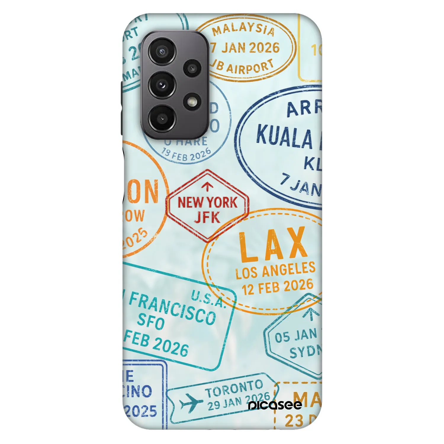 Picasee Fashion Case für Samsung Galaxy A23 A236B 5G - PASSPORT EDITION