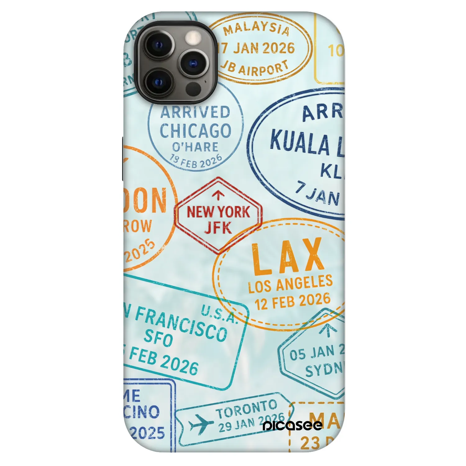 Picasee Fashion Case MagSafe für Apple iPhone 12 Pro Max - PASSPORT EDITION