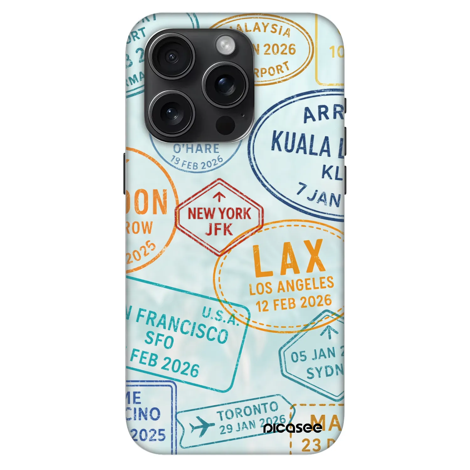 Picasee Fashion Case MagSafe für Apple iPhone 15 Pro - PASSPORT EDITION