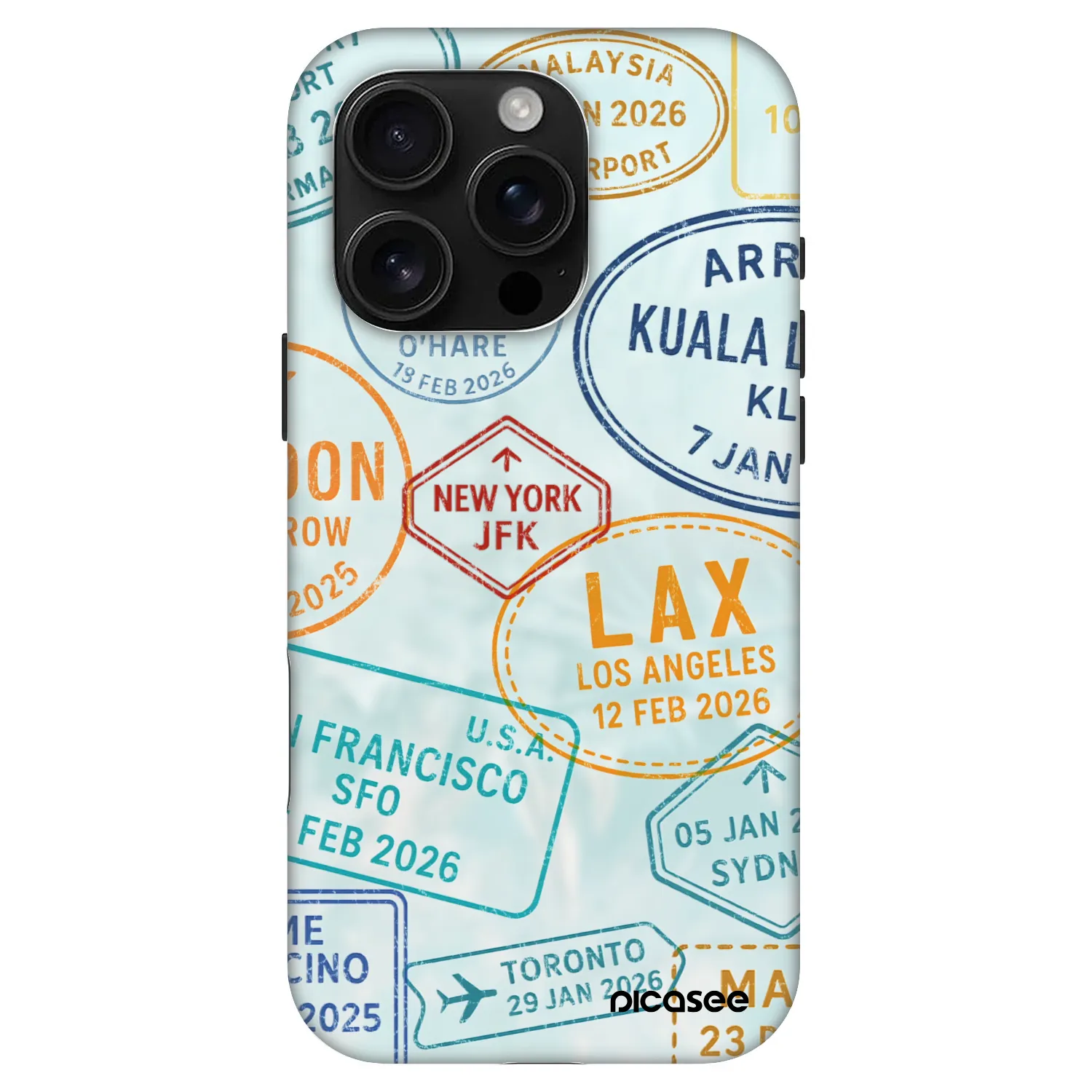 Picasee Fashion Case MagSafe für Apple iPhone 16 Pro - PASSPORT EDITION