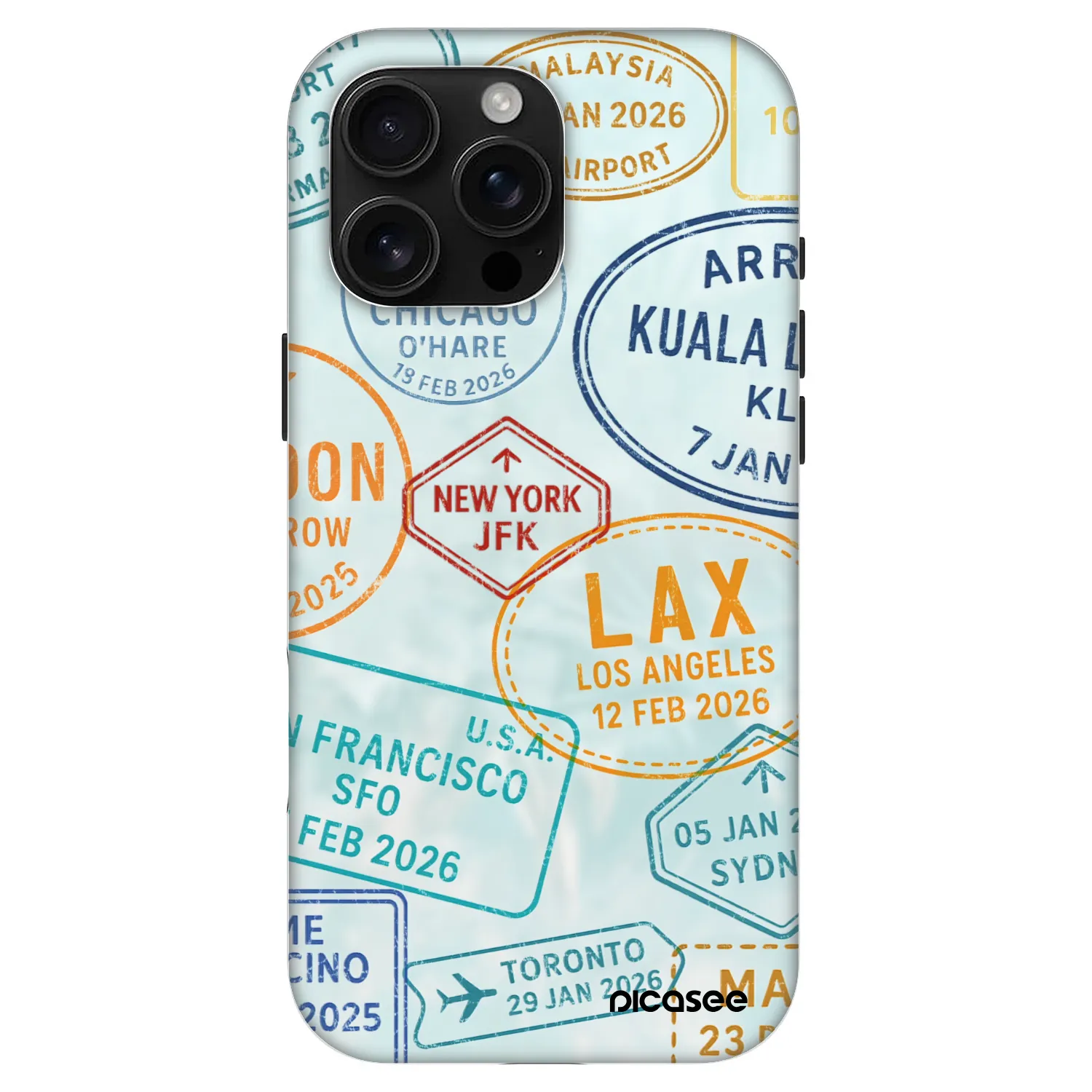 Picasee Fashion Case MagSafe für Apple iPhone 16 Pro Max - PASSPORT EDITION