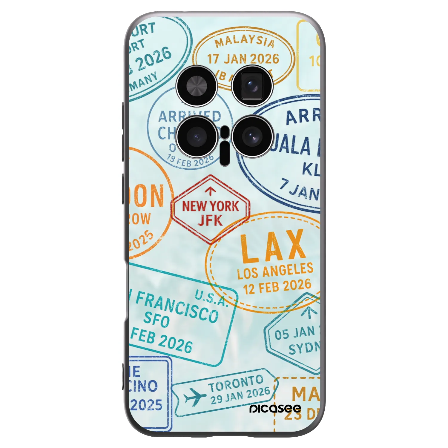 Picasee Honor Magic8 Pro 5G Hülle - Schwarzes Silikon - PASSPORT EDITION