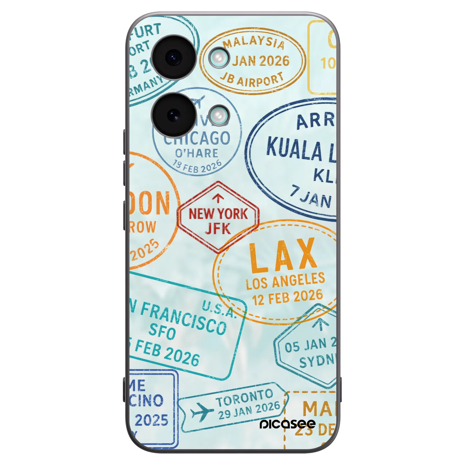 Picasee Xiaomi Poco X8 Pro Max Hülle - Schwarzes Silikon - PASSPORT EDITION