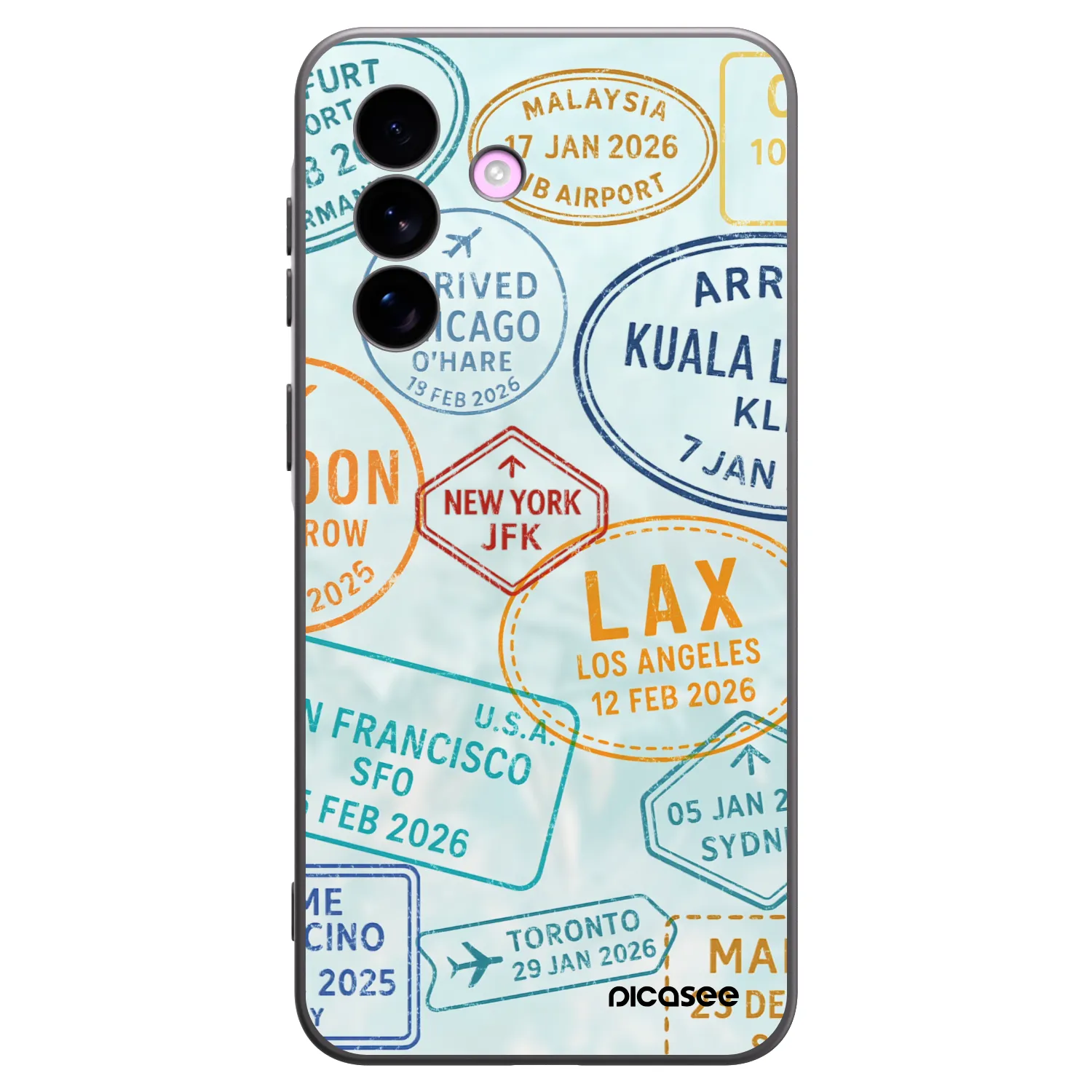 Picasee Samsung Galaxy A57 5G Hülle - Schwarzes Silikon - PASSPORT EDITION