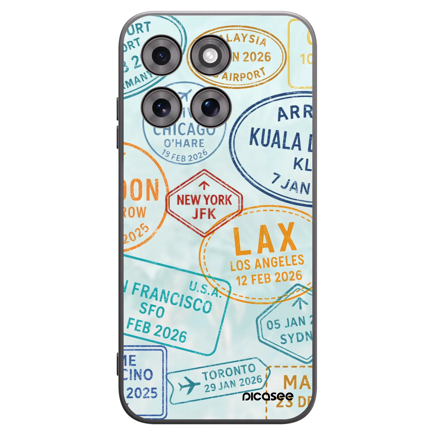 Picasee Motorola Moto G77 Hülle - Schwarzes Silikon - PASSPORT EDITION
