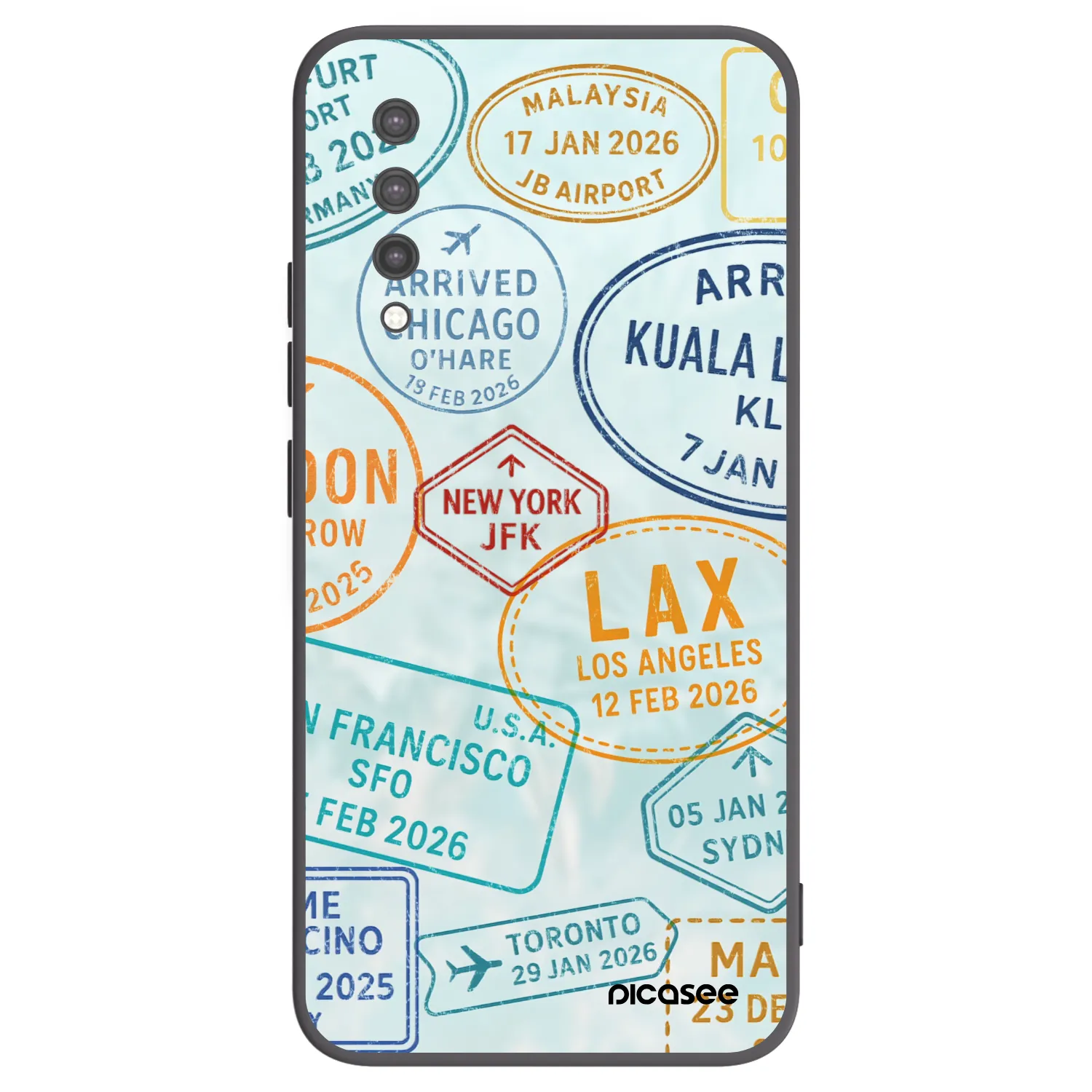 Picasee Xiaomi Mi 9 Lite Hülle - Schwarzes Silikon - PASSPORT EDITION