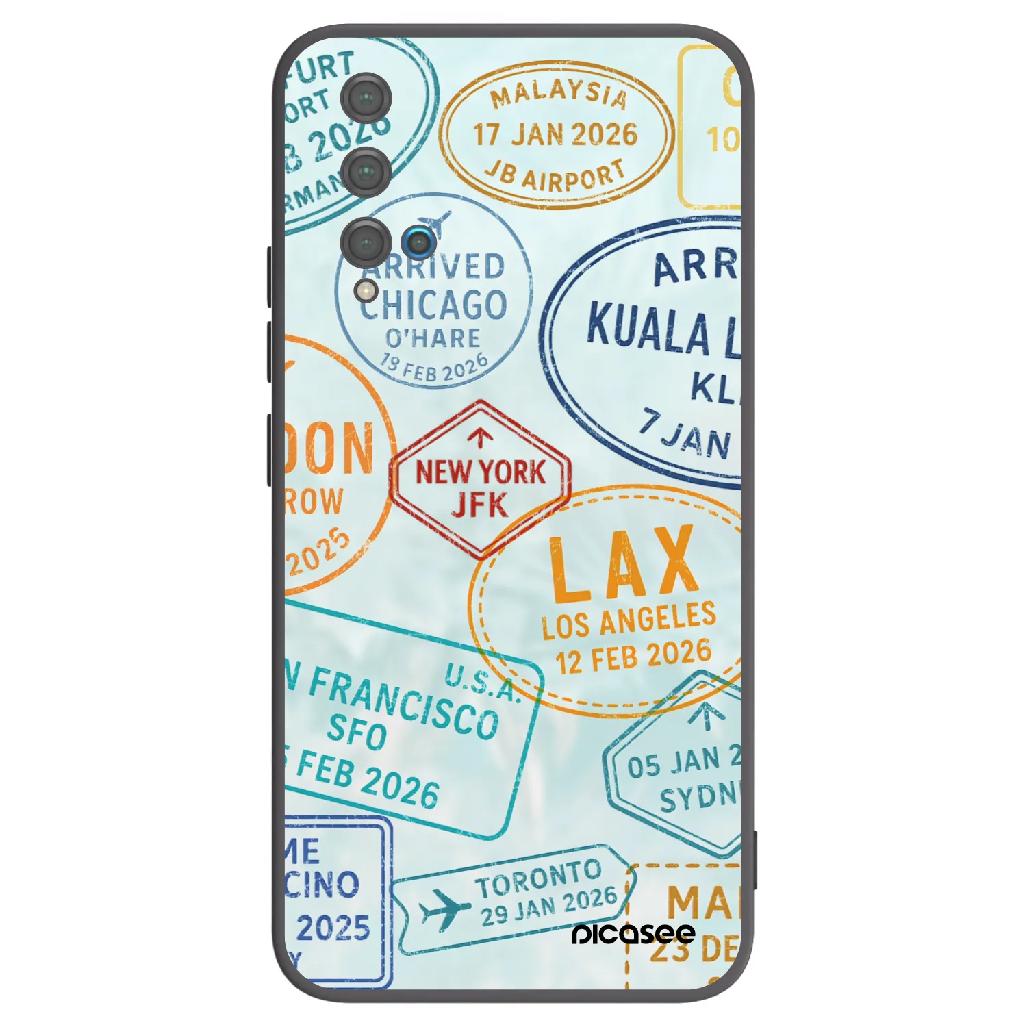 Picasee Huawei Nova 5T Hülle - Schwarzes Silikon - PASSPORT EDITION