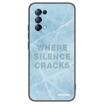 Picasee OPPO Reno 5 5G Hülle - Schwarzes Silikon - SILENCE