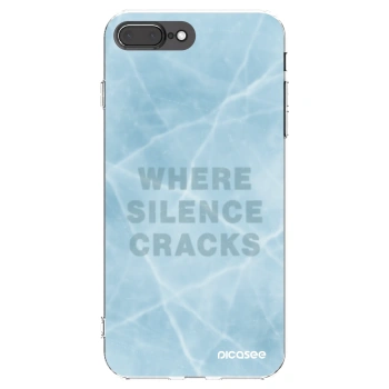Picasee Apple iPhone 8 Plus Hülle - Transparentes Silikon - SILENCE