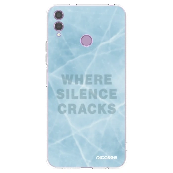Picasee Honor 8X Hülle - Transparentes Silikon - SILENCE