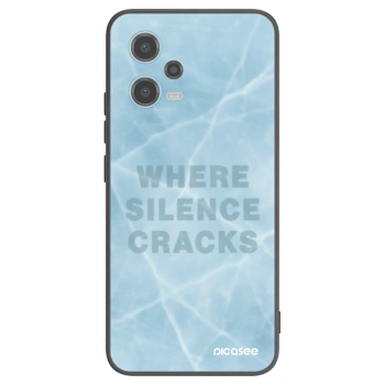 Picasee Xiaomi Redmi Note 12 5G Hülle - Schwarzes Silikon - SILENCE