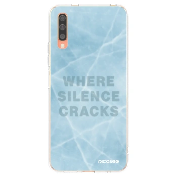 Picasee Samsung Galaxy A70 A705F Hülle - Transparentes Silikon - SILENCE