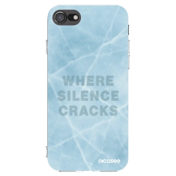 Picasee Apple iPhone 8 Hülle - Transparentes Silikon - SILENCE