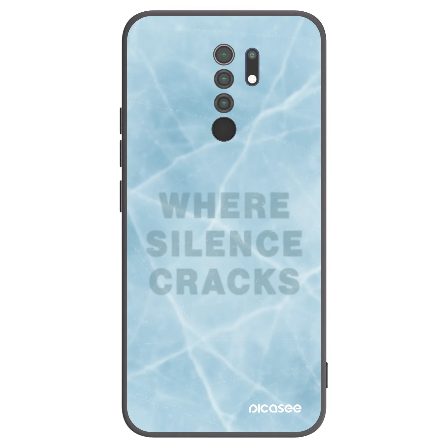 Picasee Xiaomi Redmi 9 Hülle - Schwarzes Silikon - SILENCE