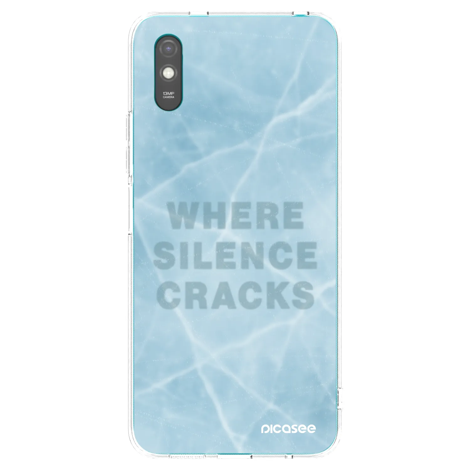 Picasee Xiaomi Redmi 9A Hülle - Transparentes Silikon - SILENCE