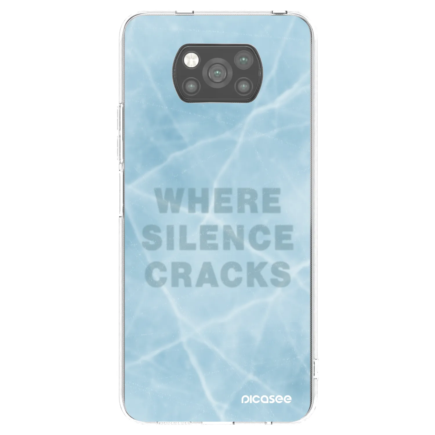 Picasee Xiaomi Poco X3 Hülle - Schwarzes Silikon - SILENCE