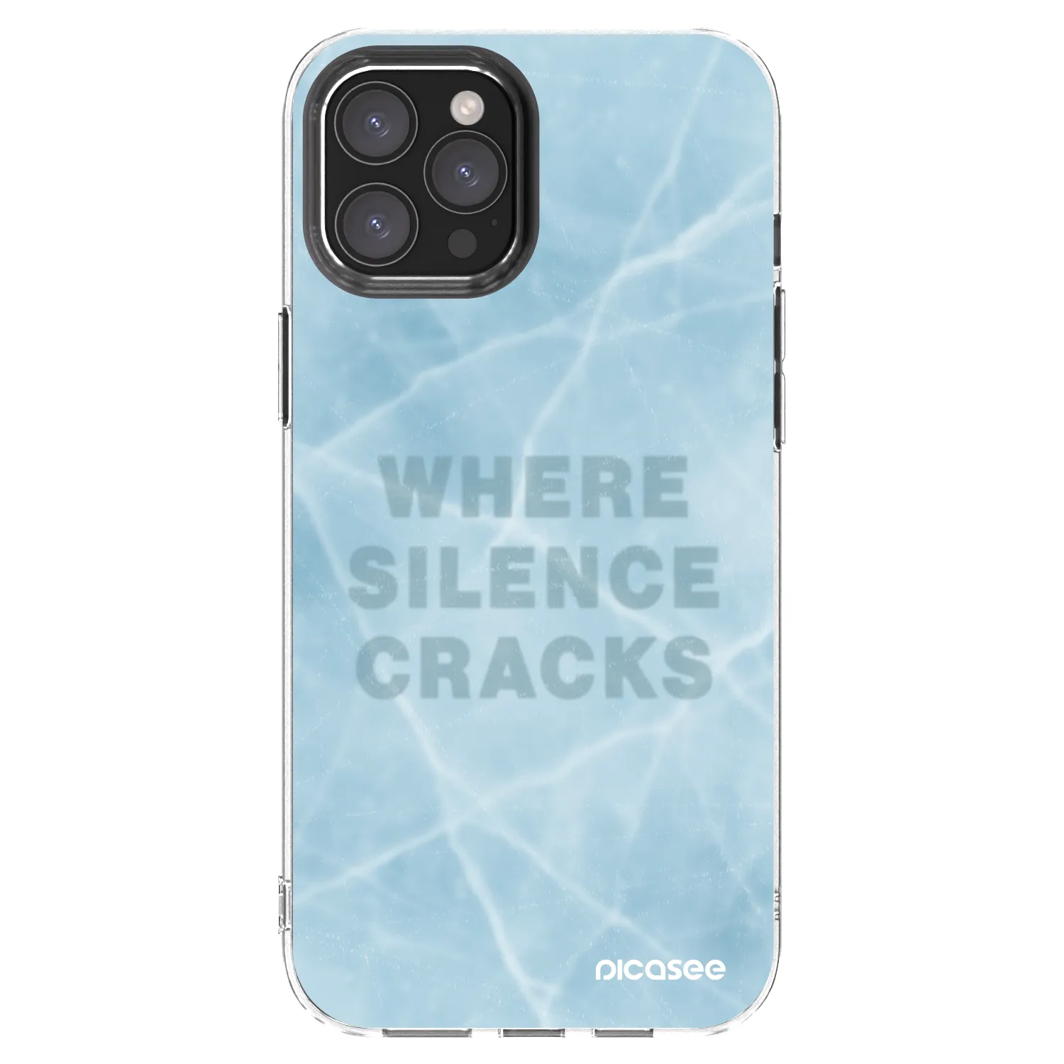 Picasee Apple iPhone 12 Pro Max Hülle - Transparentes Silikon - SILENCE