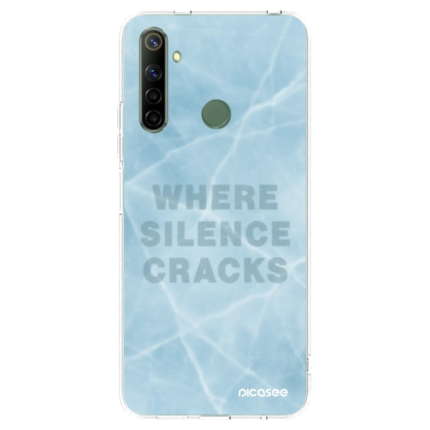 Picasee Realme 5 Hülle - Transparentes Silikon - SILENCE