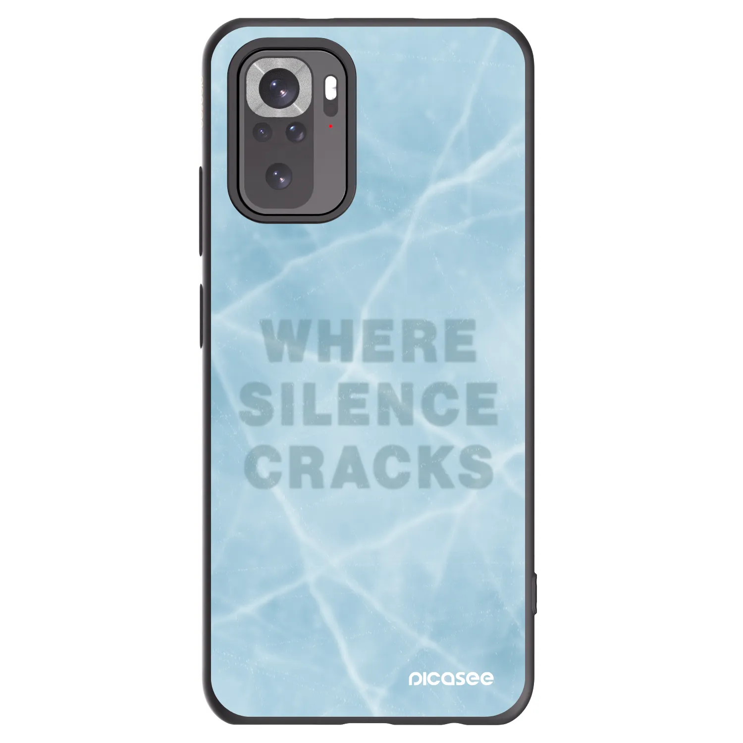 Picasee Xiaomi Redmi Note 10 Hülle - Schwarzes Silikon - SILENCE