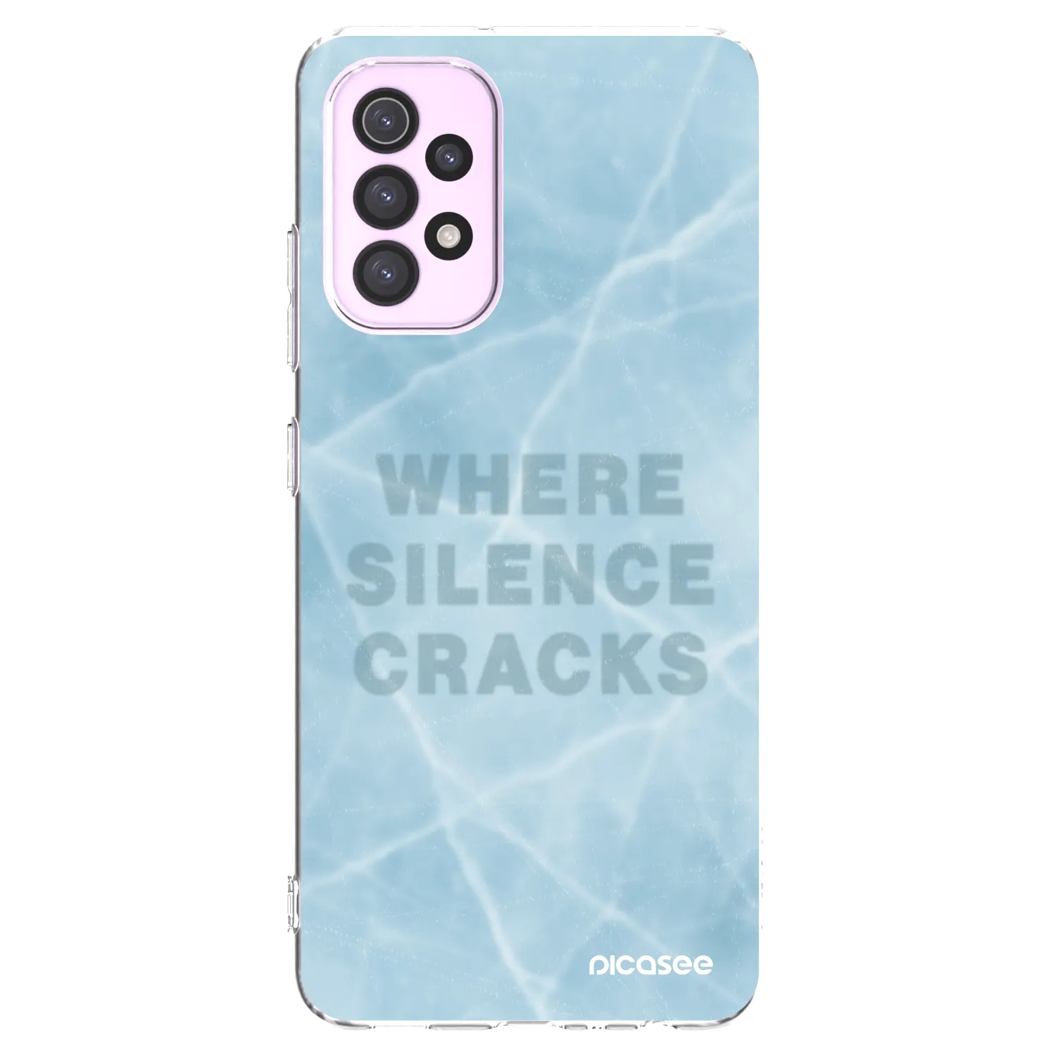Picasee Samsung Galaxy A32 5G A326B Hülle - Transparentes Silikon - SILENCE