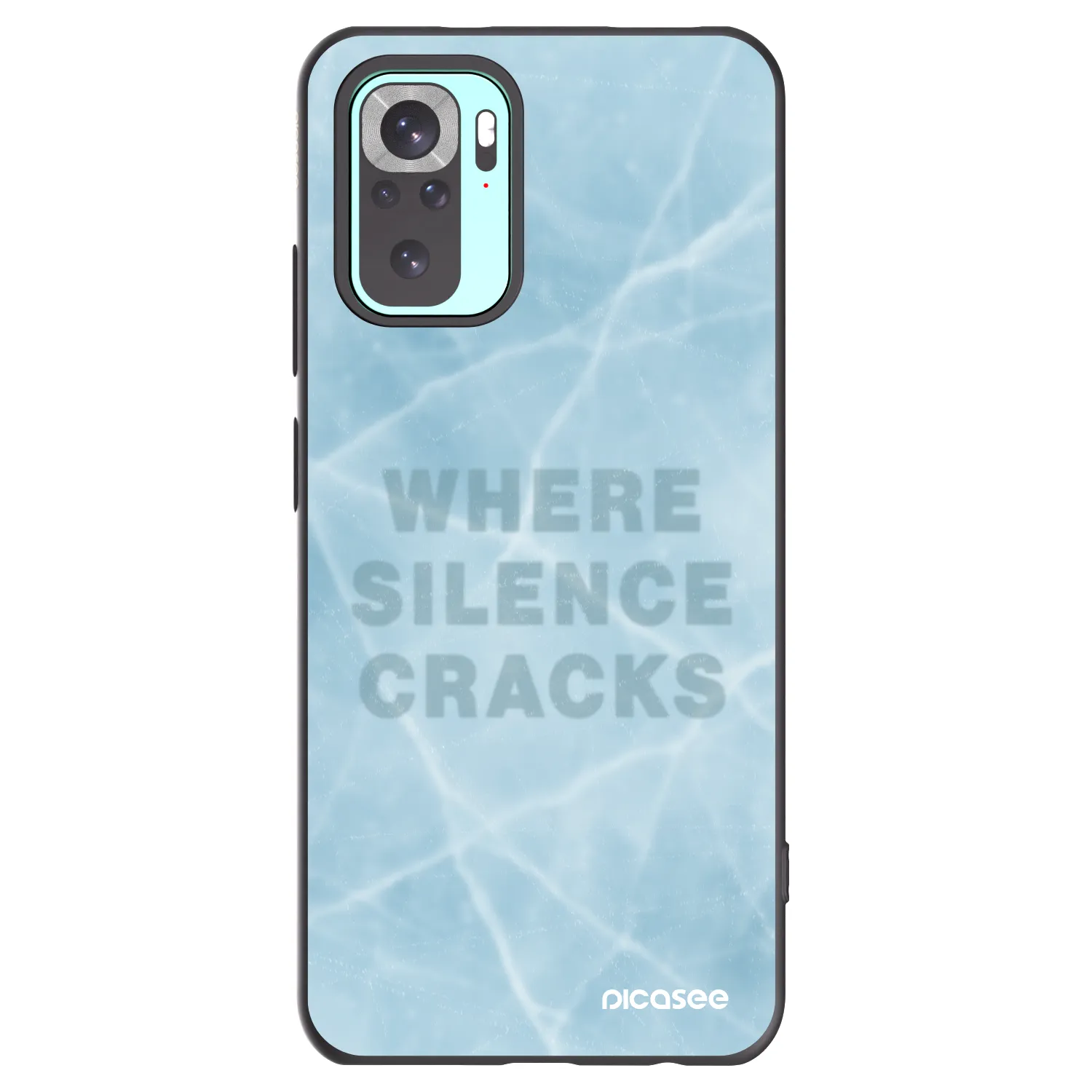 Picasee Xiaomi Redmi Note 10 Pro Hülle - Schwarzes Silikon - SILENCE