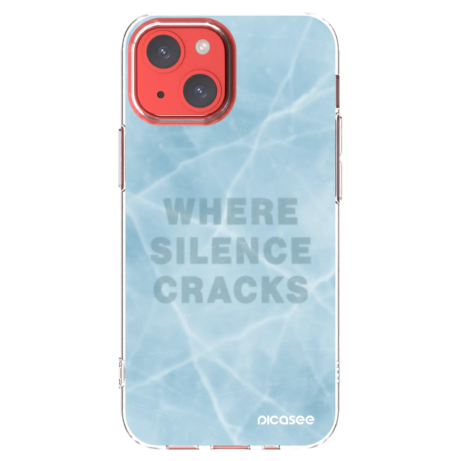 Picasee Apple iPhone 13 mini Hülle - Transparentes Silikon - SILENCE