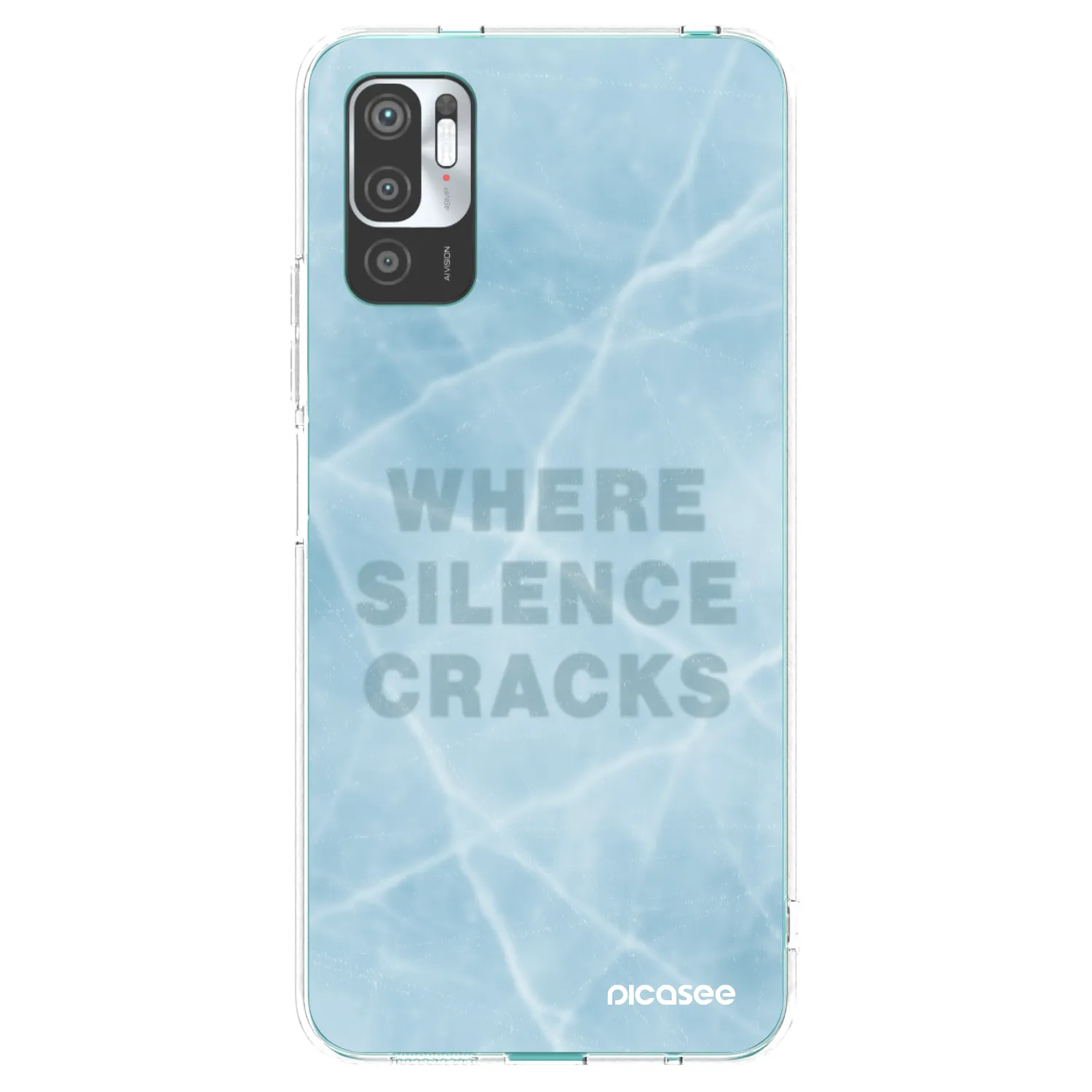 Picasee Xiaomi Redmi Note 10 5G Hülle - Transparentes Silikon - SILENCE