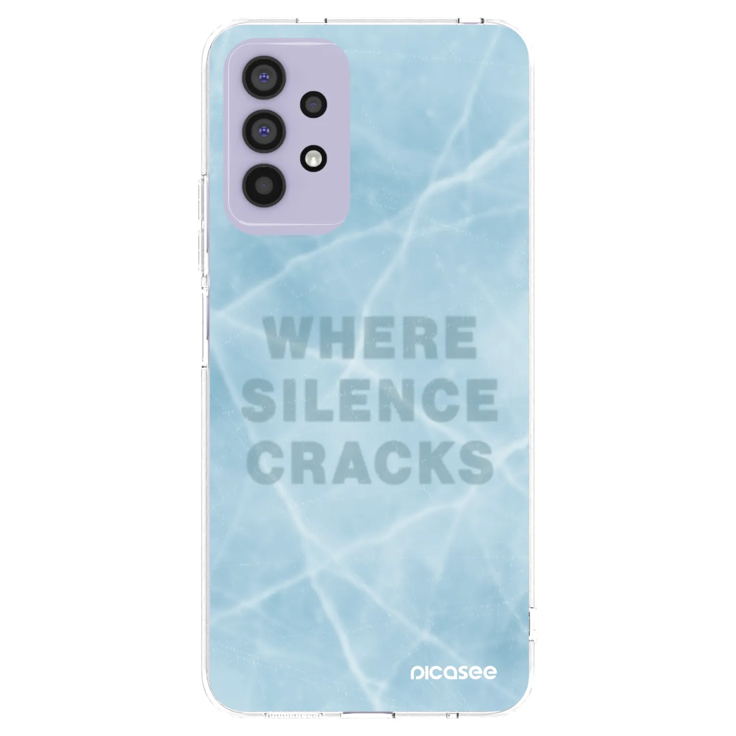 Picasee Samsung Galaxy A32 4G SM-A325F Hülle - Transparentes Silikon - SILENCE