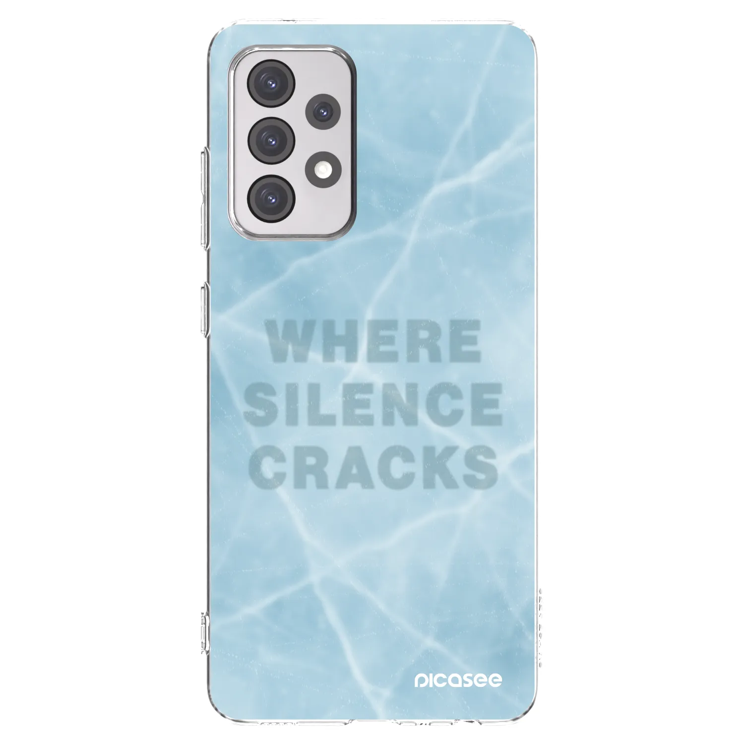 Picasee Samsung Galaxy A52s 5G A528B Hülle - Transparentes Silikon - SILENCE