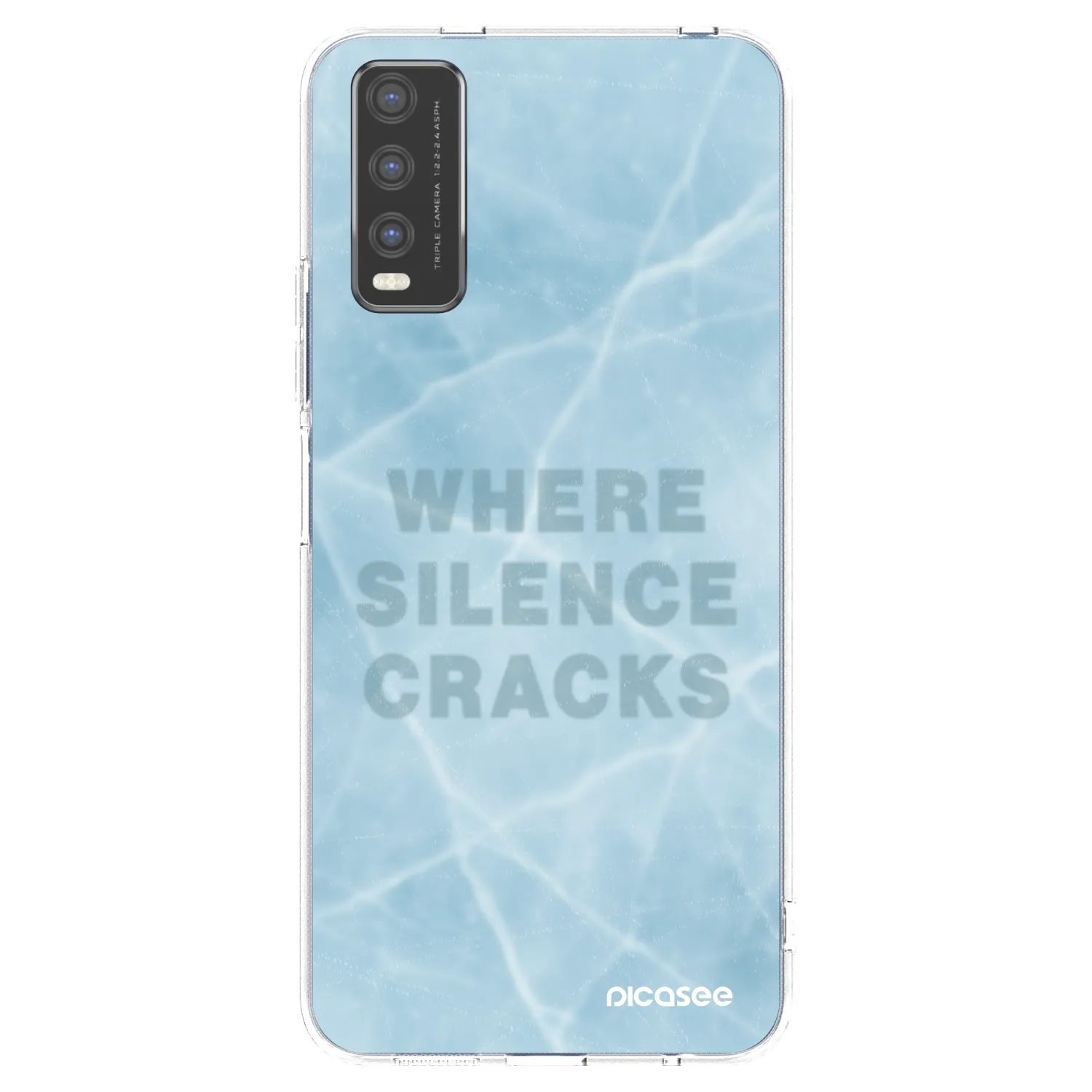 Picasee Vivo Y20s Hülle - Transparentes Silikon - SILENCE