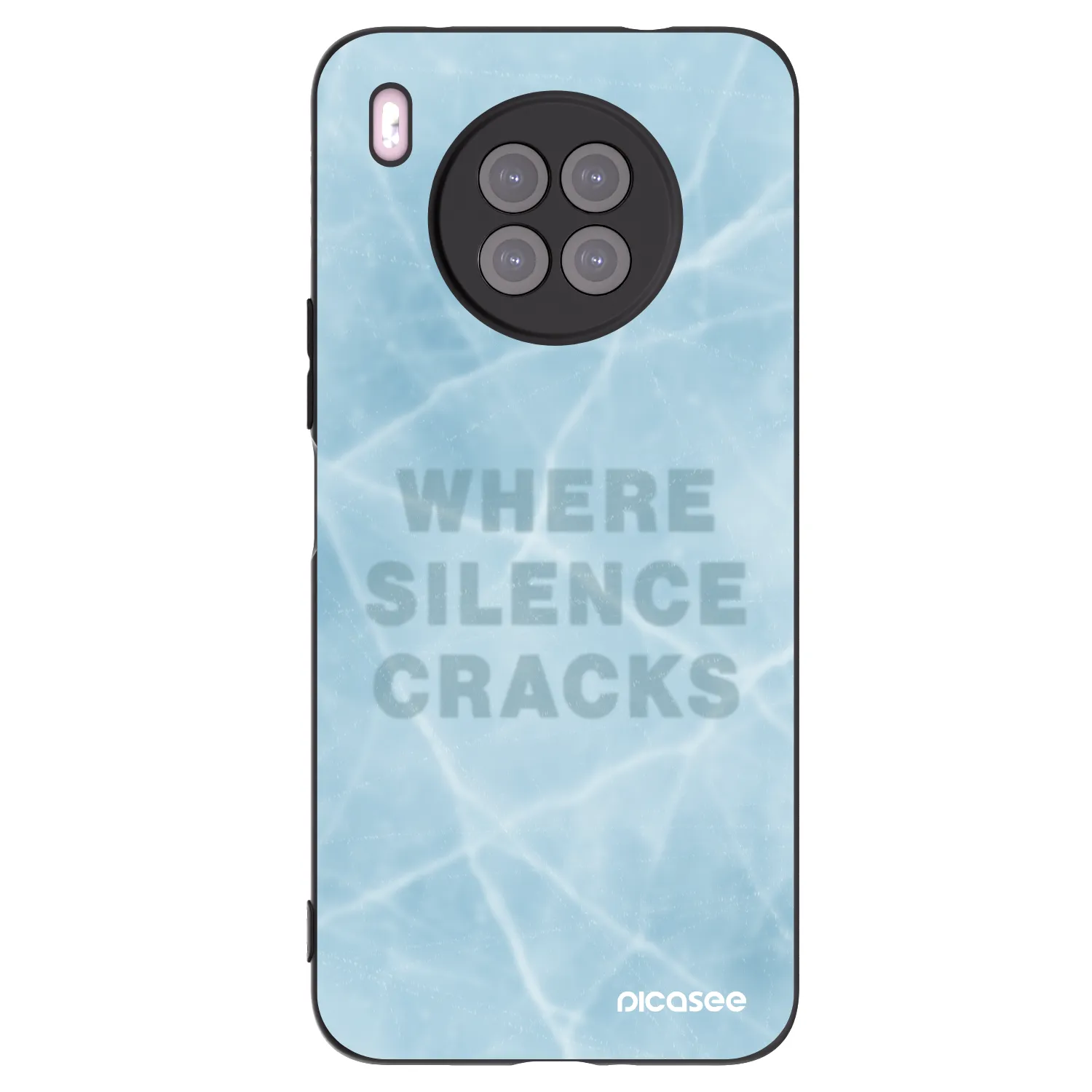 Picasee Huawei Nova 8i Hülle - Schwarzes Silikon - SILENCE