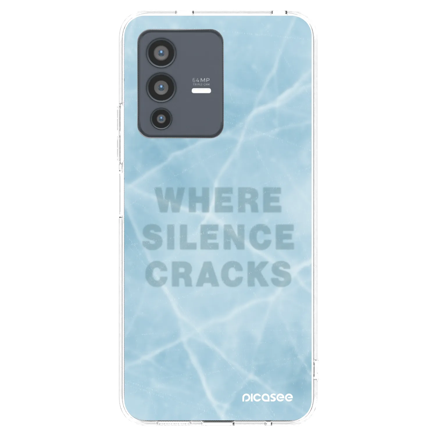 Picasee Vivo V23 5G Hülle - Transparentes Silikon - SILENCE